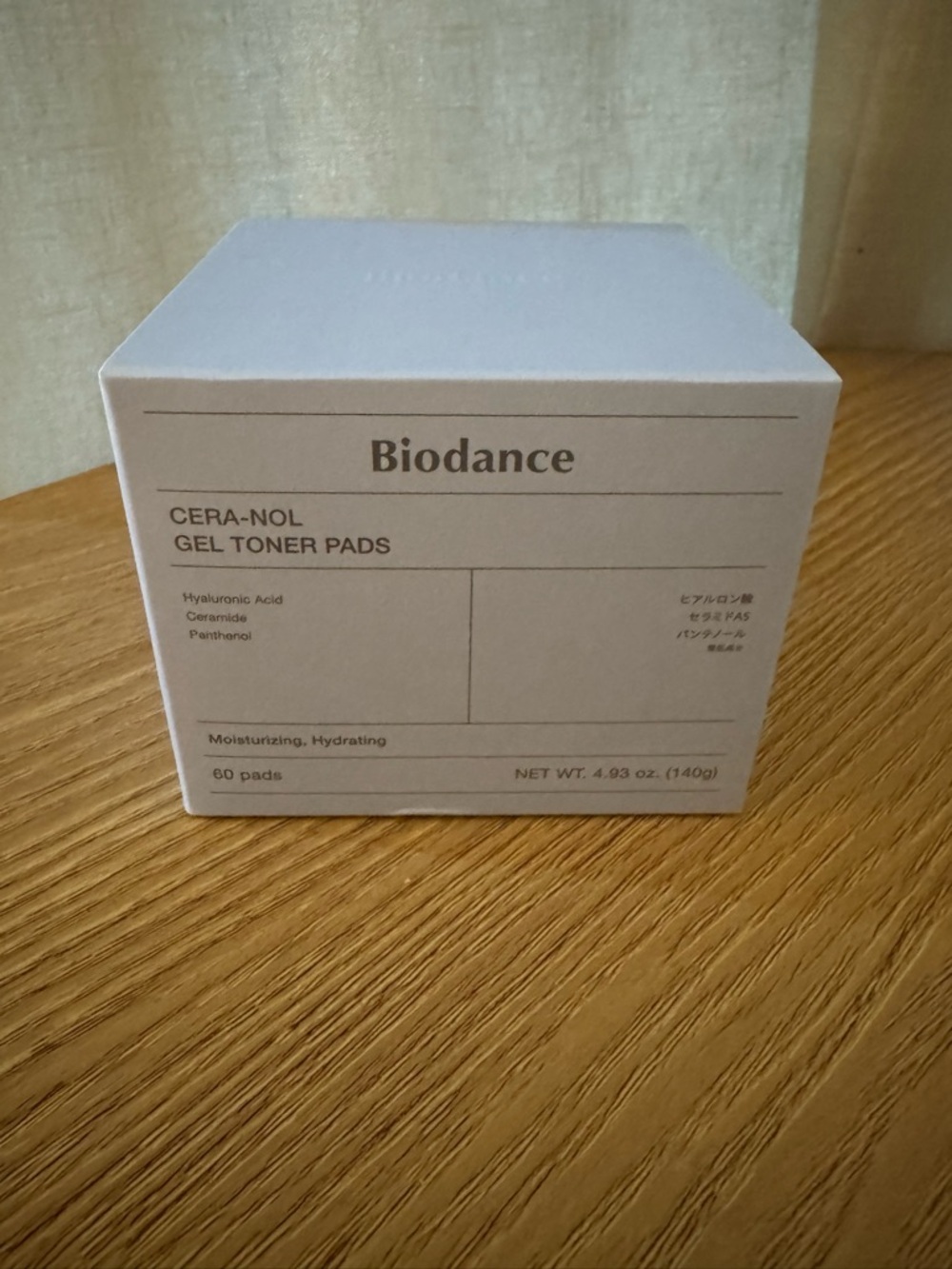 Biodance Cera-Nol Gel Toner Pads - White Box